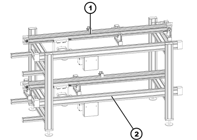 Staurollenband mit Rücklauf