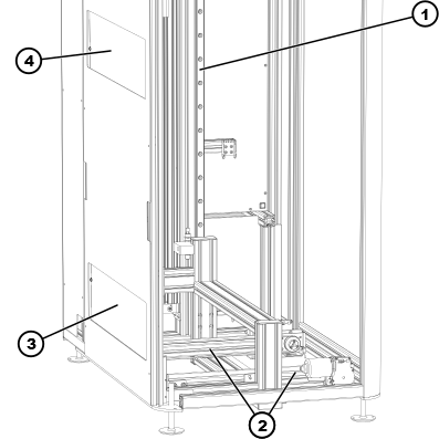 Senkstation Innenraum